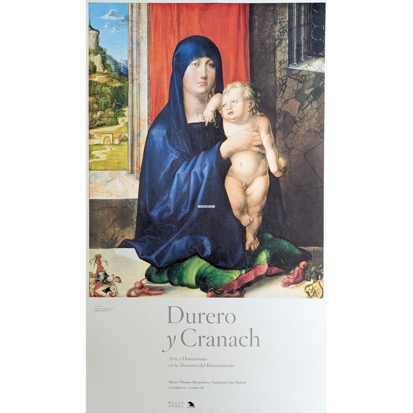 Albrecht Durer original exhibition poster Virgin with Child
