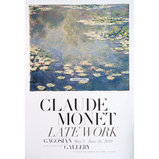 Claude Monet original exhibition poster Late Work