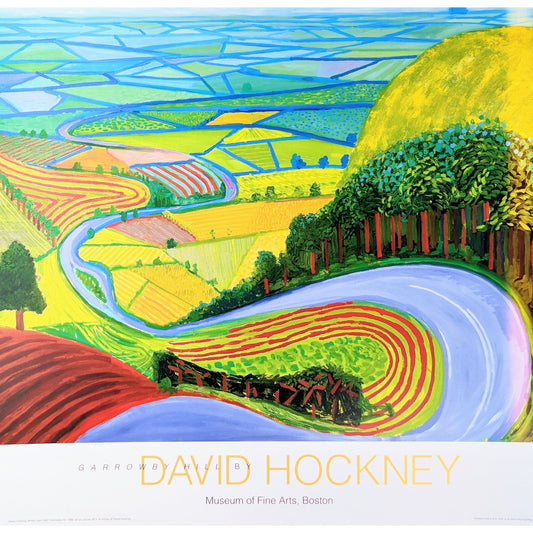 David Hockney exhibition poster Garrowby Hill