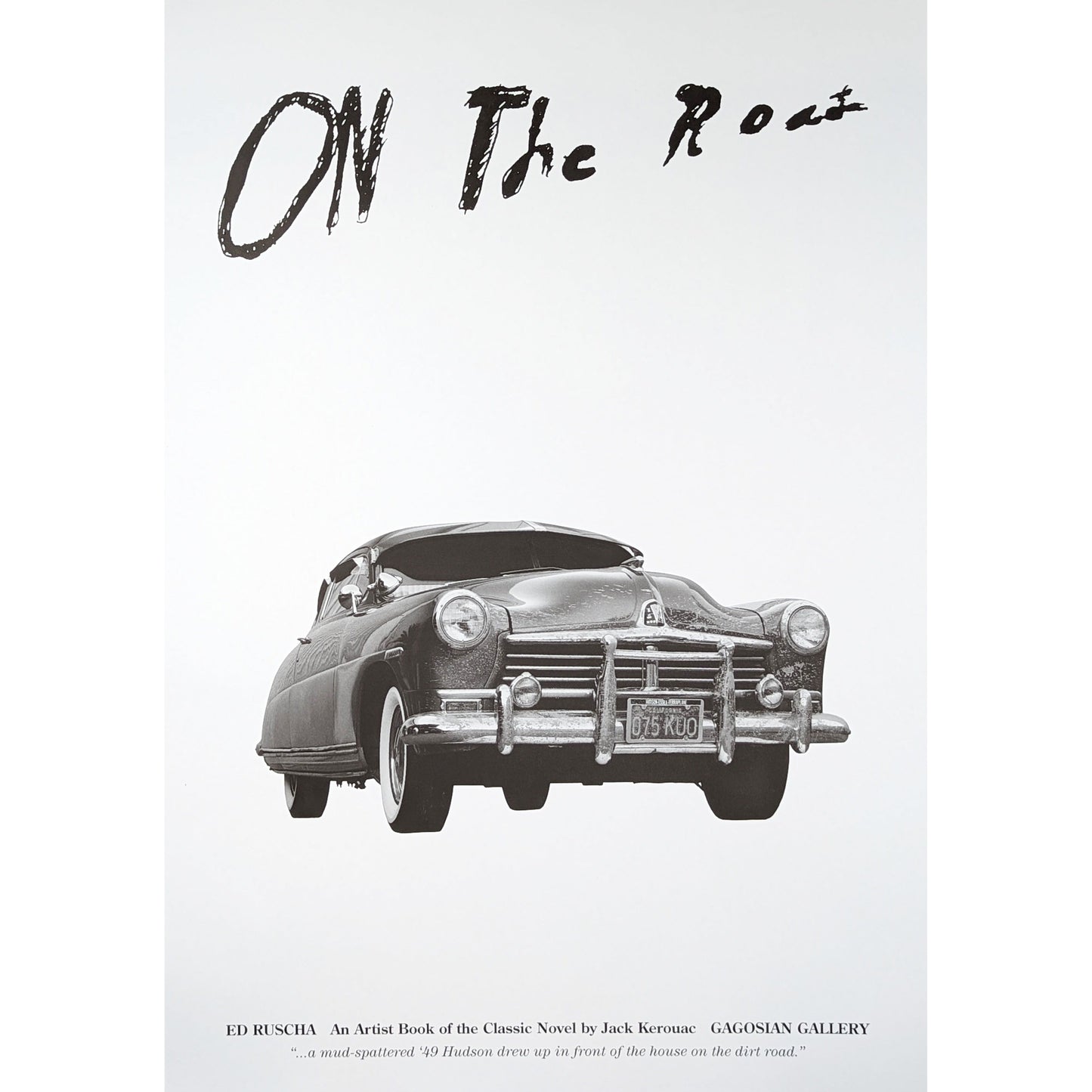 Ed Ruscha exhibition poster On The Road 2010