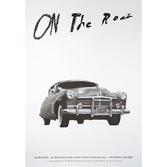 Ed Ruscha exhibition poster On The Road 2010