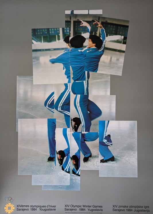 David Hockney exhibition poster The Skater 1984