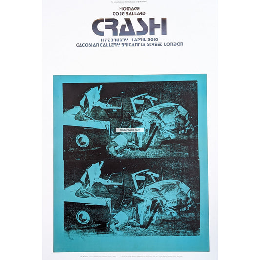 Andy Warhol original exhibition poster Crash