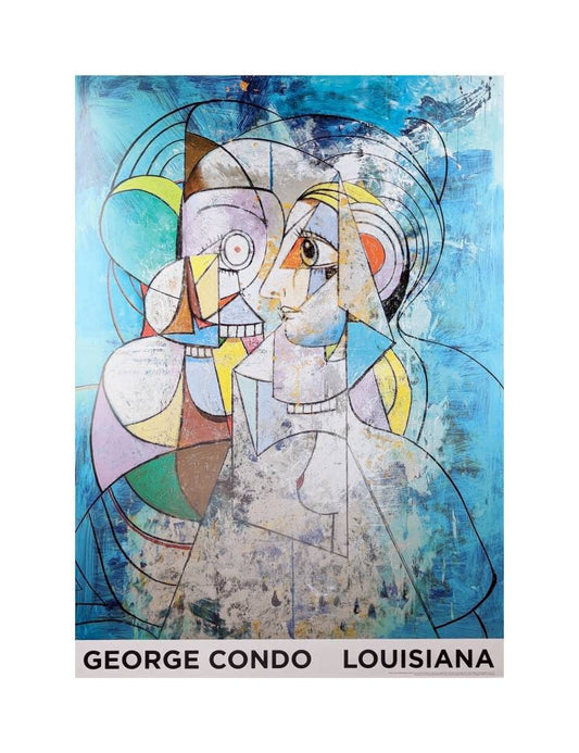 George Condo original exhibition poster Mythological Figures
