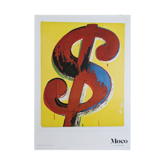 Andy Warhol exhibition poster Dollar Sign