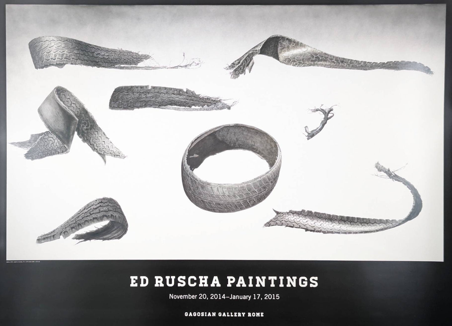 Ed Ruscha original exhibition poster 2014