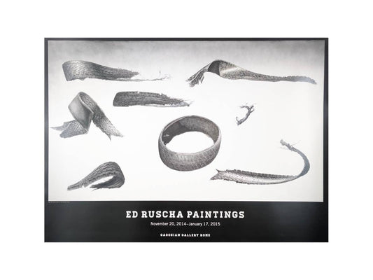 Ed Ruscha original exhibition poster 2014