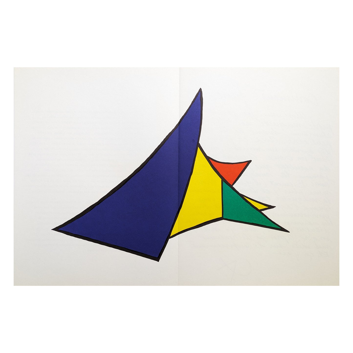 Alexander Calder vintage lithograph 1963