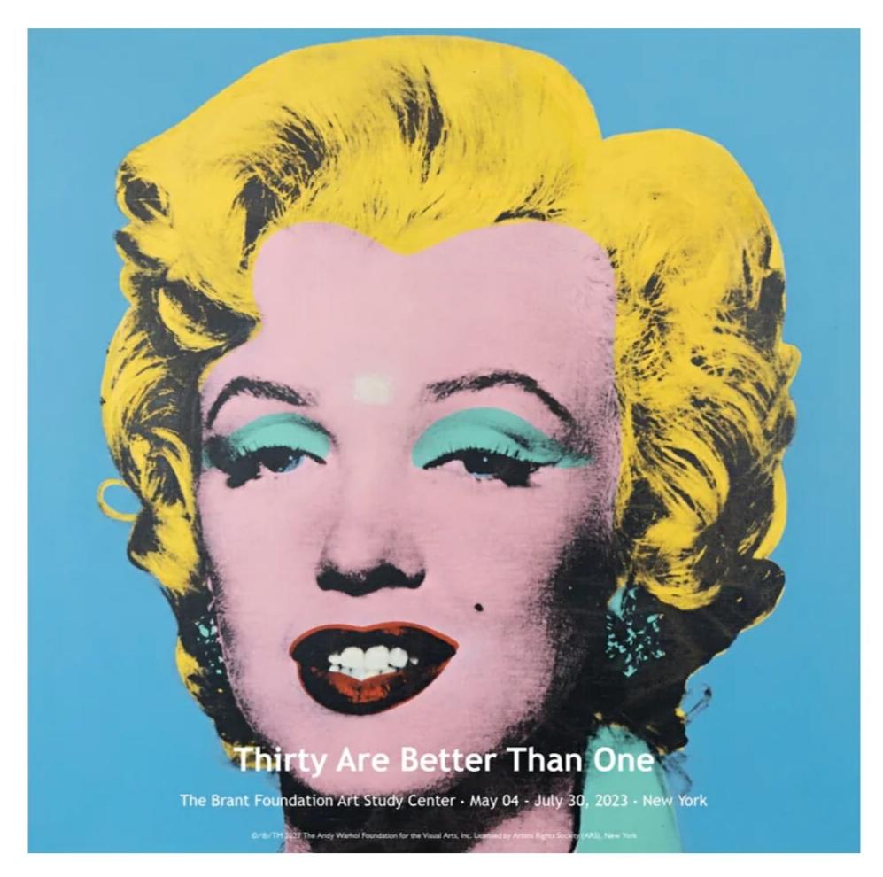 Andy Warhol original exhibition poster