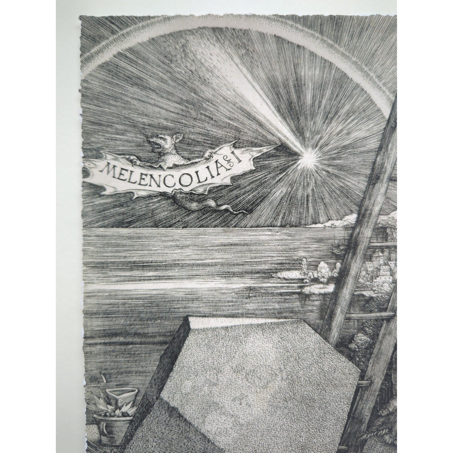 Albrecht Durer original exhibition print Melancholia 1