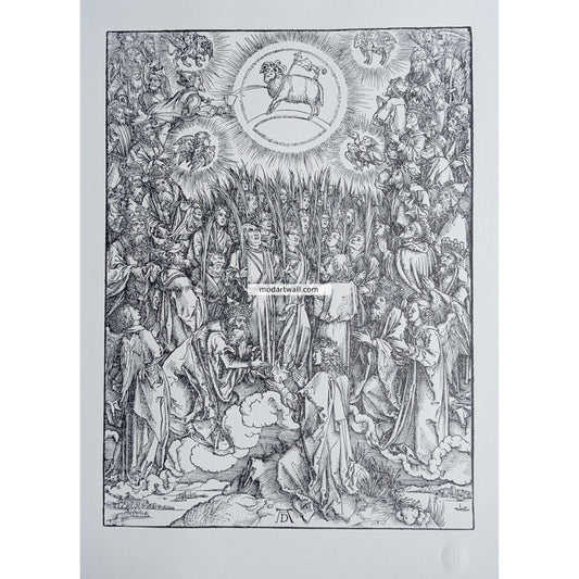 Albrecht Durer Vintage Lithograph - The Apocalypse