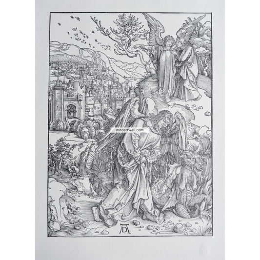 Albrecht Durer Vintage Lithograph - The Apocalypse