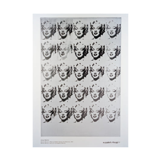 Andy Warhol exhibition poster Merilyn Monroe