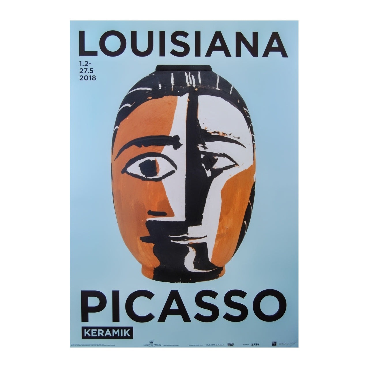 Pablo Picasso original exhibition poster Head of a Woman