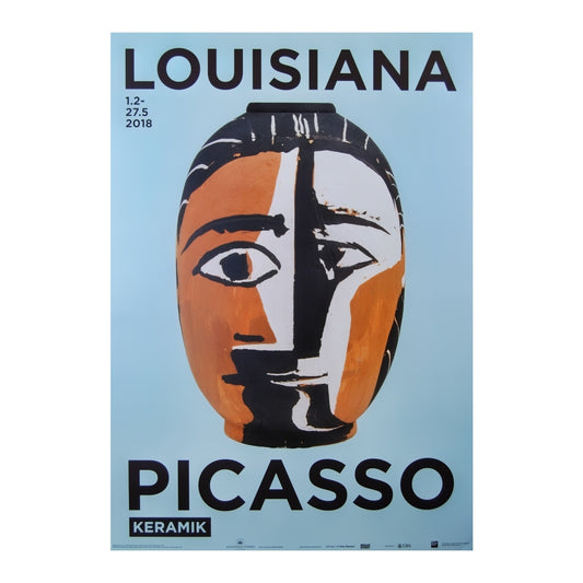 Pablo Picasso original exhibition poster Head of a Woman