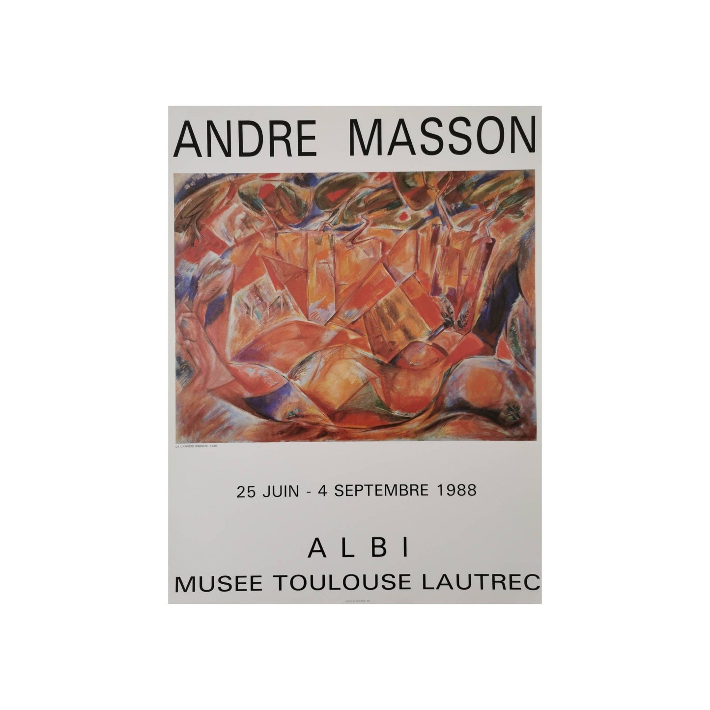 Andre Masson vintage poster 1988
