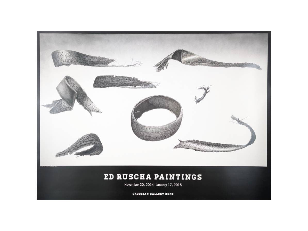 Ed Ruscha original exhibition poster 2014